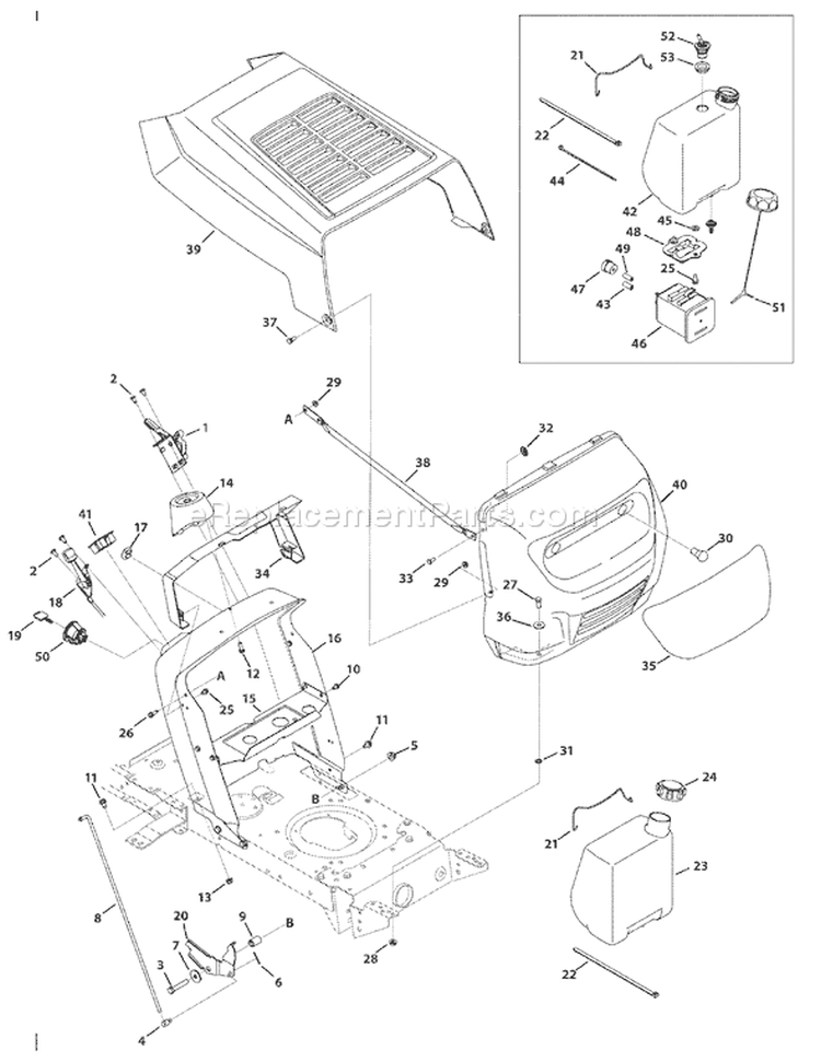 Page D Diagram and Parts List for 13AN772G055 2009 Yard Man Lawn Tractor